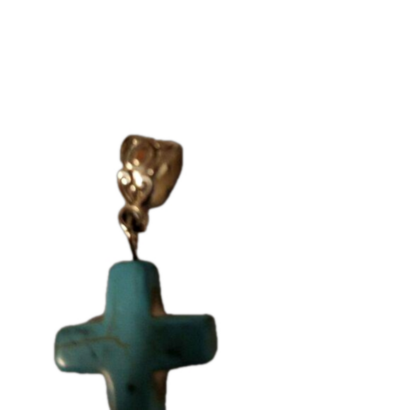 Turquoise cross for necklace, NWOT - Picture 3 of 3